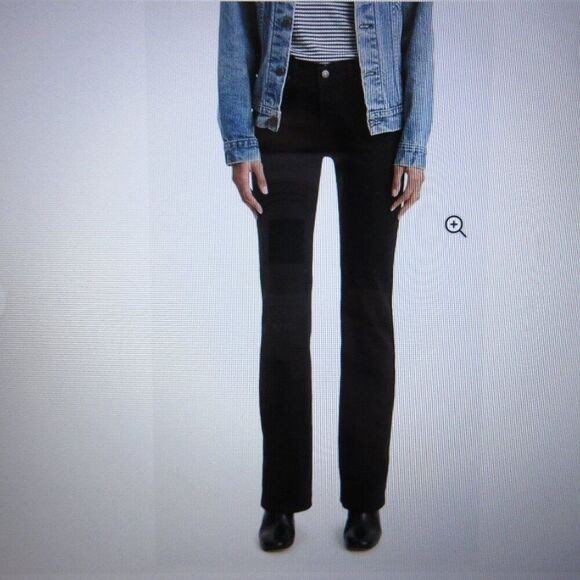 LEVI'S Classic Bootcut Jeans Womens 6 (28x32) Mid Rise Black Stretch Denim 3 NWT - Picture 3 of 15